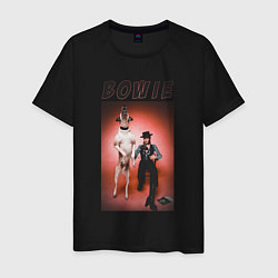 Футболка хлопковая мужская David Bowie Diamond Dogs, цвет: черный