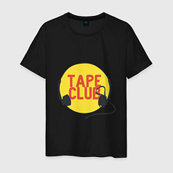 Футболка хлопковая мужская Tape club, цвет: черный