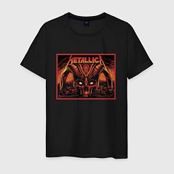 Футболка хлопковая мужская Metallica - thrash metal - skull, цвет: черный