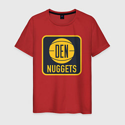 Футболка хлопковая мужская Den Nuggets, цвет: красный