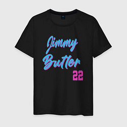 Футболка хлопковая мужская Jimmy Butler 22, цвет: черный