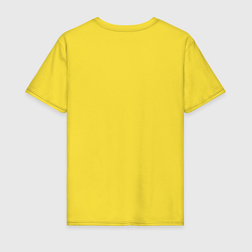 Мужская футболка Череп цвета Тиффани - нейросеть / Желтый – фото 2