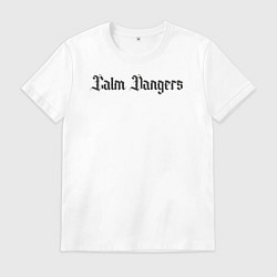 Футболка хлопковая мужская Calm dangers black 2 side, цвет: белый