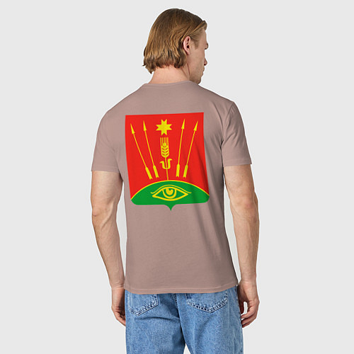 Мужская футболка Глазовский район / Пыльно-розовый – фото 4