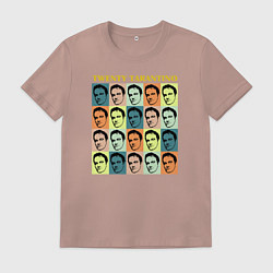 Футболка хлопковая мужская Twenty Tarantino, цвет: пыльно-розовый