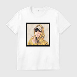 Футболка хлопковая мужская Хан Джи Сон - Stray Kids, цвет: белый