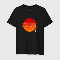 Футболка хлопковая мужская Tokyo - the rising sun, цвет: черный
