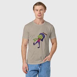 Футболка хлопковая мужская Zombi, цвет: миндальный — фото 2