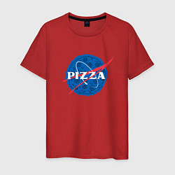 Футболка хлопковая мужская Pizza x NASA, цвет: красный
