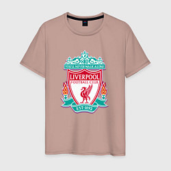 Футболка хлопковая мужская Liverpool fc sport collection, цвет: пыльно-розовый