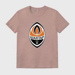 Футболка хлопковая мужская Шахтёр фк, цвет: пыльно-розовый