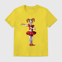 Футболка хлопковая мужская Цирковая Малышка представляет, цвет: желтый