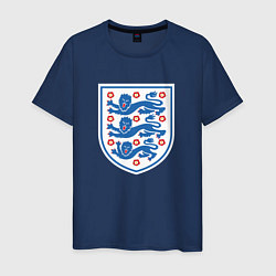 Футболка хлопковая мужская Англия фк, цвет: тёмно-синий