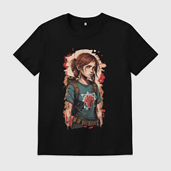 Футболка хлопковая мужская Одни из нас Элли граффити, цвет: черный