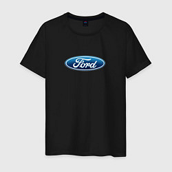 Футболка хлопковая мужская Ford usa auto brend, цвет: черный