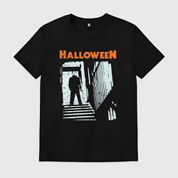 Футболка хлопковая мужская Halloween day, цвет: черный