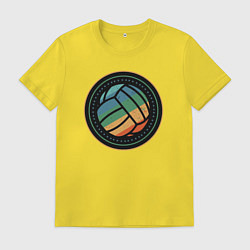 Футболка хлопковая мужская Colorball, цвет: желтый