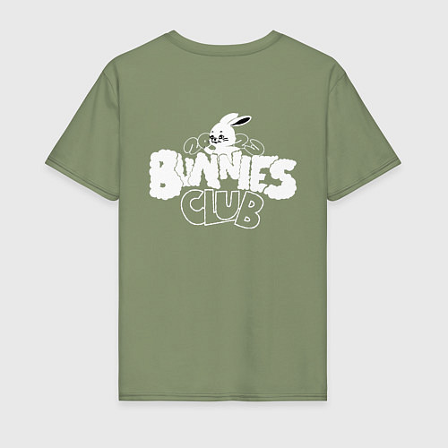 Мужская футболка Newjeans - bunnies club / Авокадо – фото 2