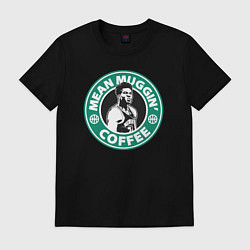 Футболка хлопковая мужская Mean muggin coffee, цвет: черный