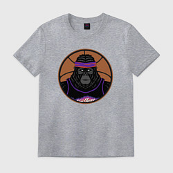 Футболка хлопковая мужская Горилла из Финикса, цвет: меланж