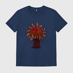 Футболка хлопковая мужская Злое солнце, цвет: тёмно-синий