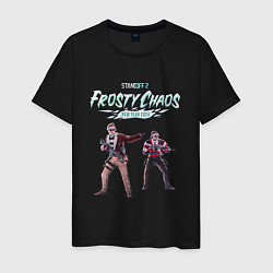 Футболка хлопковая мужская Frosty Chaos - Standoff 2, цвет: черный
