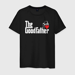 Футболка хлопковая мужская The godfather love, цвет: черный