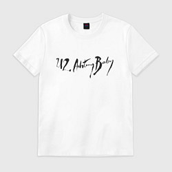 Футболка хлопковая мужская U2 - Achtung Baby, цвет: белый