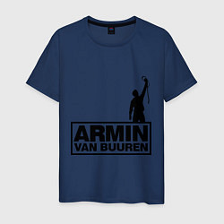 Футболка хлопковая мужская Armin van buuren, цвет: тёмно-синий