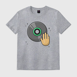 Футболка хлопковая мужская Dj scratch, цвет: меланж