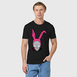 Футболка хлопковая мужская Pink Donnie Darko, цвет: черный — фото 2