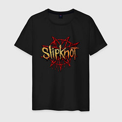 Футболка хлопковая мужская Slipknot original, цвет: черный