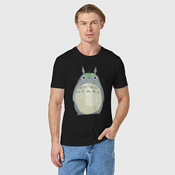 Футболка хлопковая мужская Neighbor Totoro, цвет: черный — фото 2