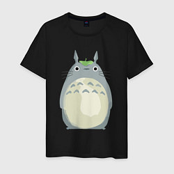 Футболка хлопковая мужская Neighbor Totoro, цвет: черный