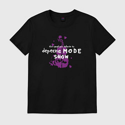 Футболка хлопковая мужская Depeche Mode show, цвет: черный