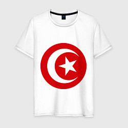Футболка хлопковая мужская Тунис, цвет: белый