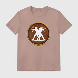 Футболка хлопковая мужская Скифия Rome: Total War Alexander, цвет: пыльно-розовый