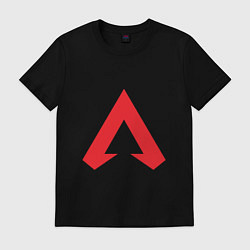 Футболка хлопковая мужская Logo apex legends, цвет: черный
