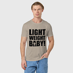 Футболка хлопковая мужская Light weight baby, цвет: миндальный — фото 2