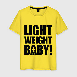 Футболка хлопковая мужская Light weight baby, цвет: желтый