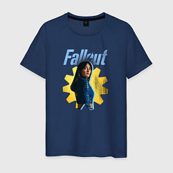 Футболка хлопковая мужская Lucy - Fallout, цвет: тёмно-синий