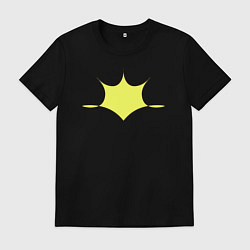 Футболка хлопковая мужская Коронный узор, цвет: черный