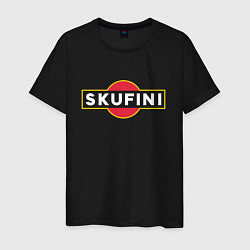 Футболка хлопковая мужская Skuf - Skufini, цвет: черный