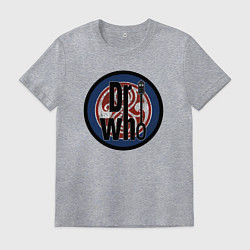 Футболка хлопковая мужская Dr Who, цвет: меланж