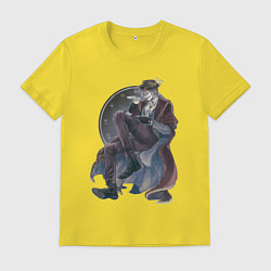 Футболка хлопковая мужская Повесть о конце света Джек потрошитель, цвет: желтый