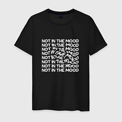 Футболка хлопковая мужская Плохое настроение not in the mood, цвет: черный