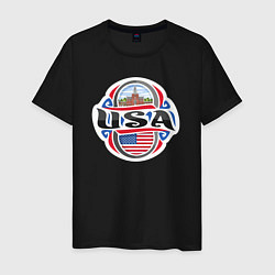 Футболка хлопковая мужская Style USA, цвет: черный