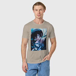 Футболка хлопковая мужская Ванитас мемуар, цвет: миндальный — фото 2