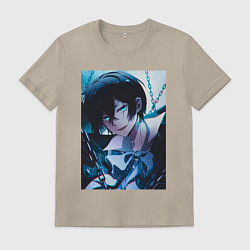 Футболка хлопковая мужская Ванитас мемуар, цвет: миндальный