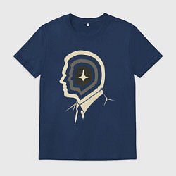 Футболка хлопковая мужская Дикаприо - Начало, цвет: тёмно-синий